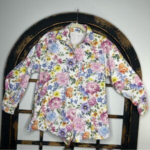 Olivaceous Multicolor Floral Romper girly